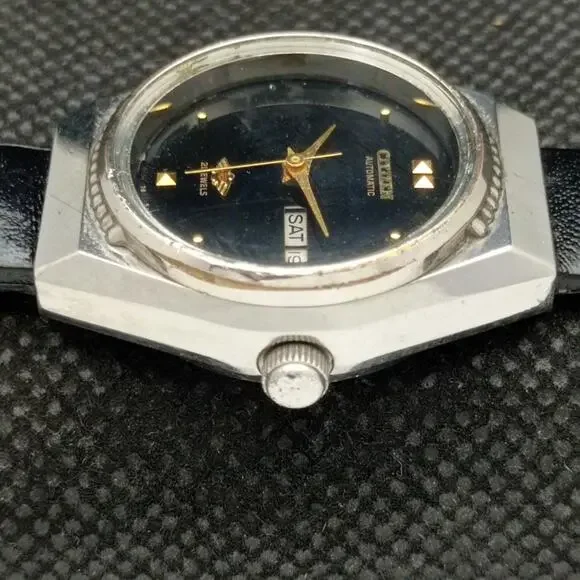 Vintage 1975 Citizen Automatic Womans Silver Watch W/daydate & Gold accents - Picture 5 of 8